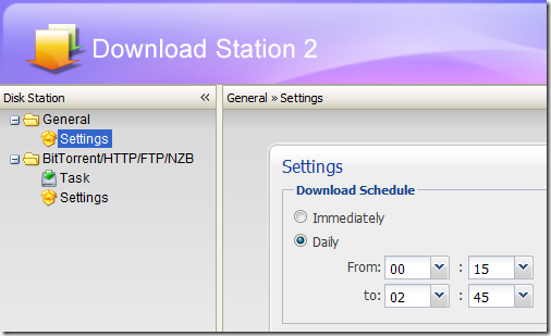 Download Station Setting
