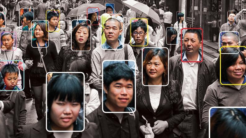 Chế độ nhận diện khuôn mặt sẽ tích hợp trong camera an ninh và tự động phát ra các màu khác nhau tùy theo mức độ khả năng gây nguy hiểm của từng cá nhân.