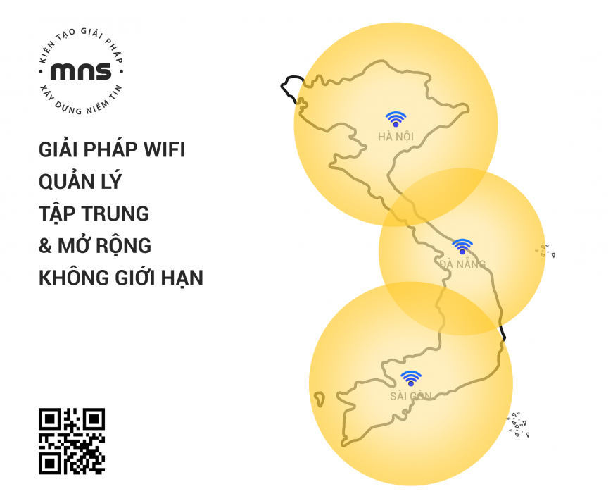 Giải pháp WiFi Con Ong mở rộng không giới hạn do MNS triển khai.